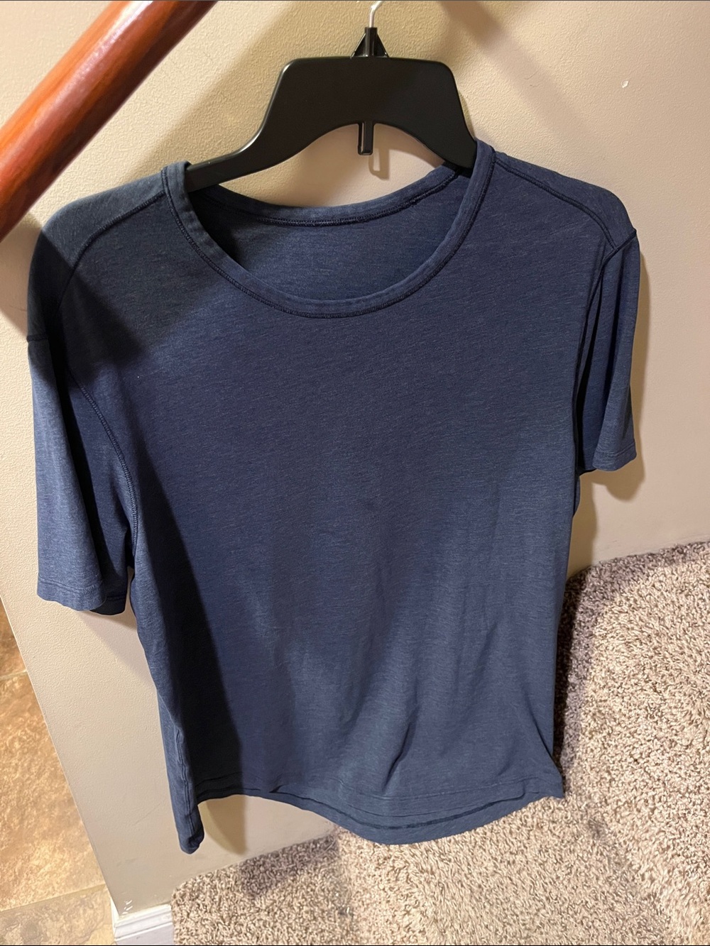 lululemon athletica Navy Short Sleeve Crew Tee